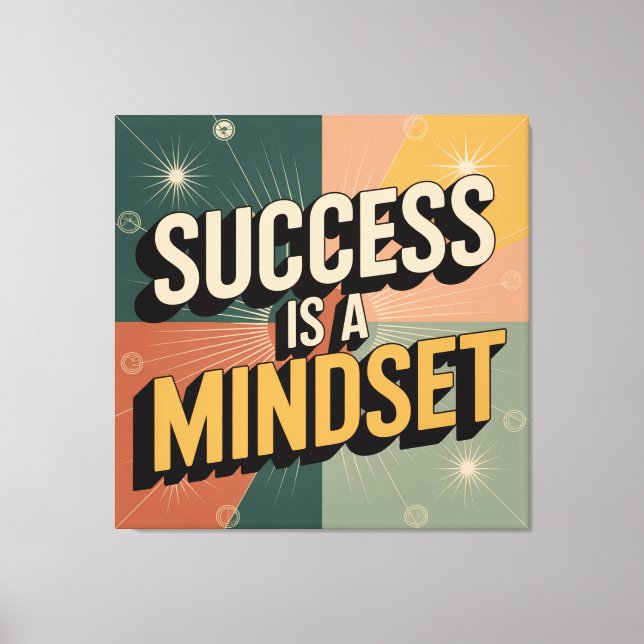 Success Is A Mindset Canvas Print (Front)