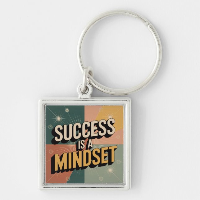 Success Is A Mindset Keychain (Front)