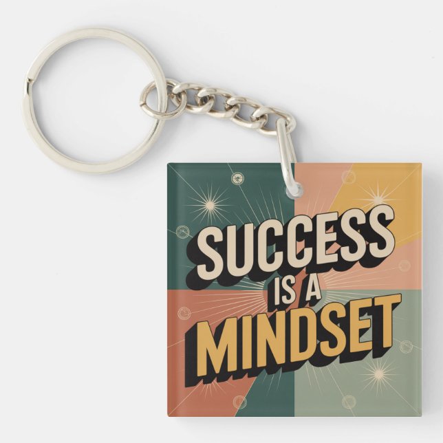 Success Is A Mindset Keychain (Front)
