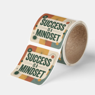 Success Is A Mindset Square Sticker