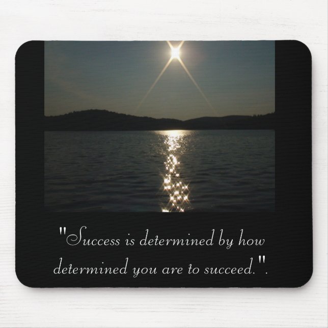 "Success is determined Mouse Pad (Front)