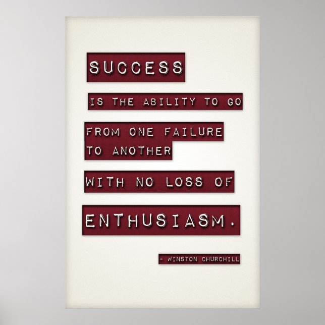Success is... (Large Template Editable) Poster (Front)