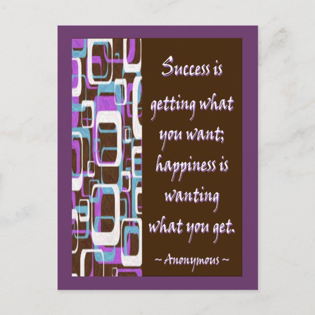Success Is... Postcard (Front)