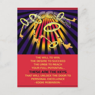 success keys postcard