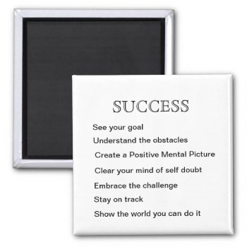 Success Magnet by Rinchen365flower at Zazzle