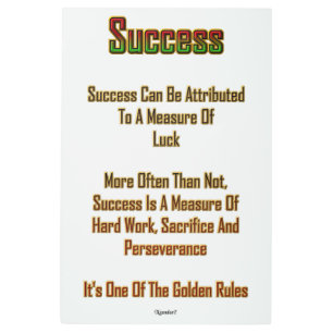 Success Metal Print