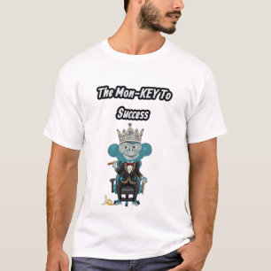 Success Monkey Illustration T-Shirt