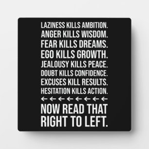 Success Motivation, Gym, Hustle, Grind Inspiration Plaque