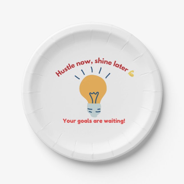 Success Motivation Paper Plates (Front)