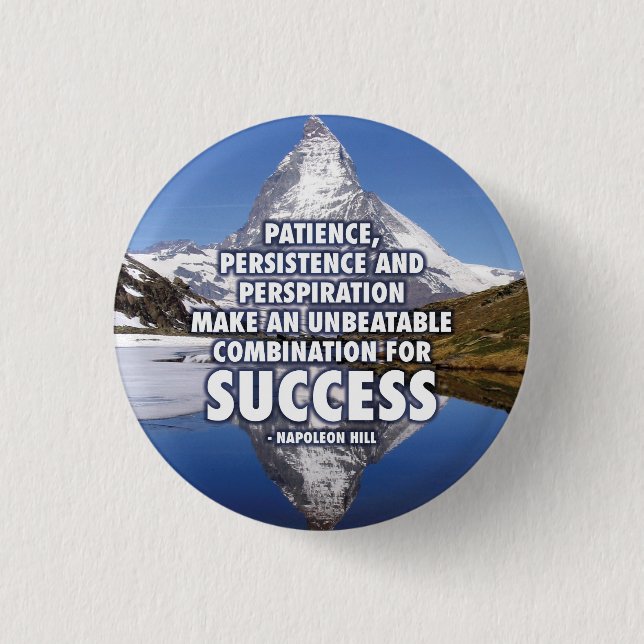 SUCCESS - Motivational Button (Front)