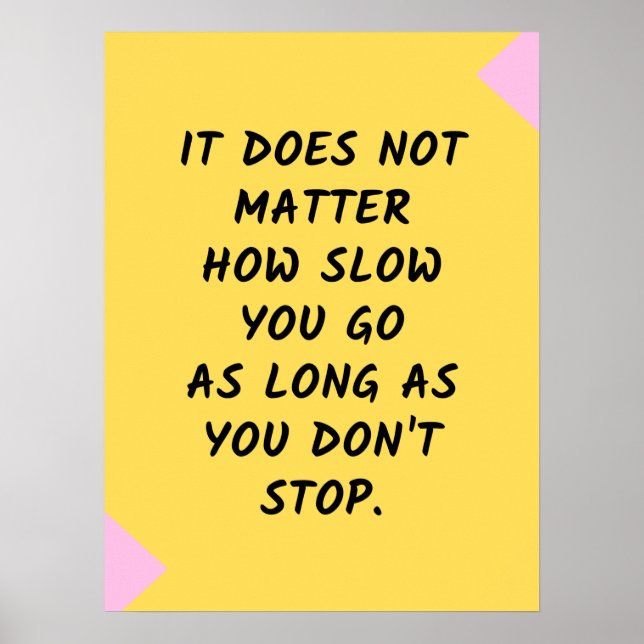 Success Motivational / Inspirational Quote Poster (Front)