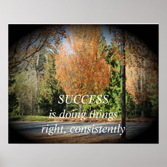 Success Motivational Message Poster (Front)