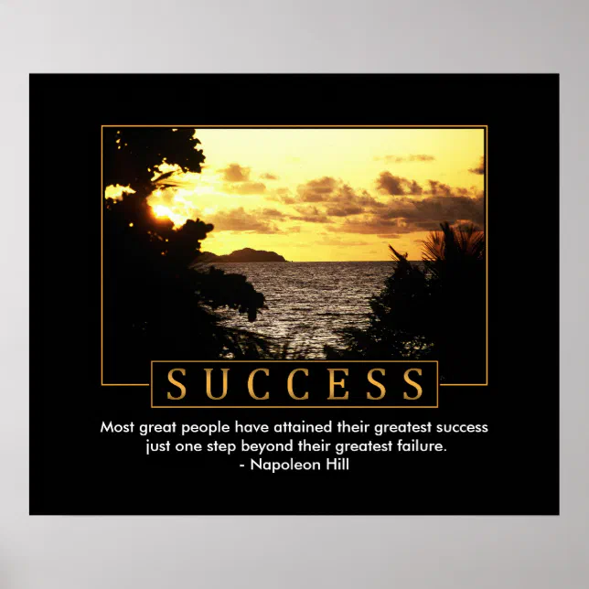 Success Motivational Poster | Zazzle