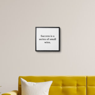 Success Motivational Poster – Encouraging Wall Art Peel And Stick Photo Tile