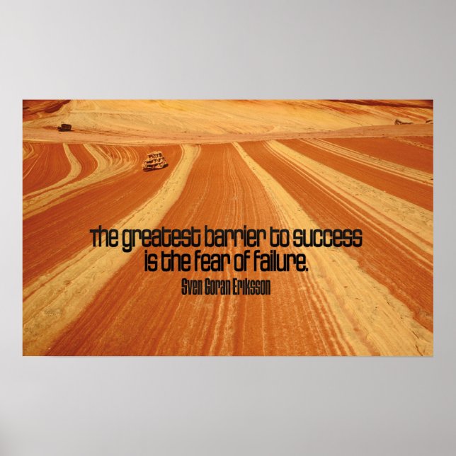 Success Motivational Quote Poster Print (Front)