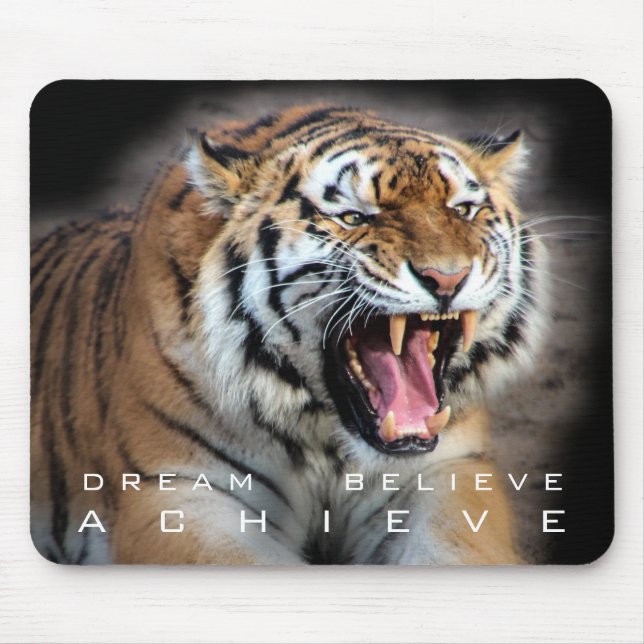 Success Motivational Quote Self Improvement Mouse Pad (Front)