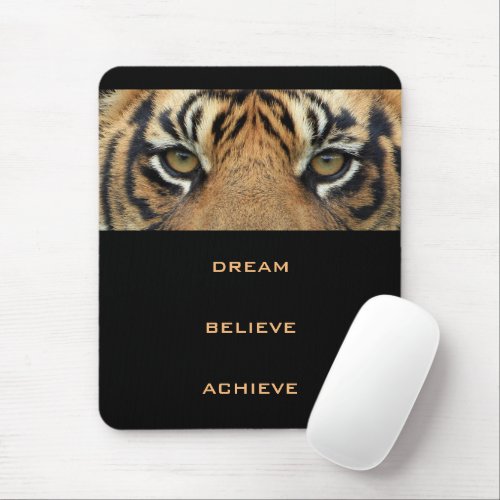 Success Motivational Quote Tiger Modern Vertical Mouse Pad