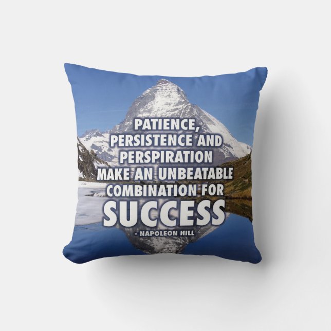 SUCCESS - Motivational Throw Pillow (Front)