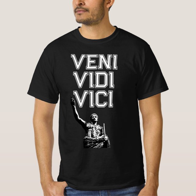 Success Motivational Veni Vidi Vici Quote Mens T-Shirt (Front)