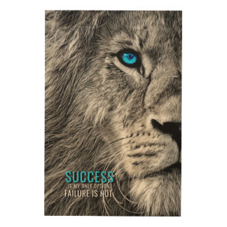 Success My Only Option Motivation Quote Wood Wall Art