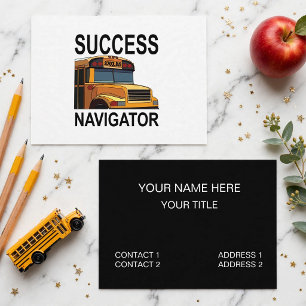 Success Navigator School Bus Driver Business Card