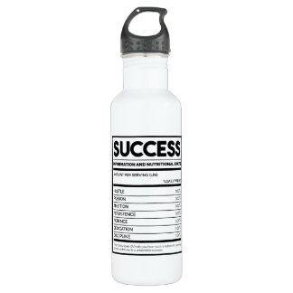 Success Nutritional Facts Stainless Steel Water Bottle