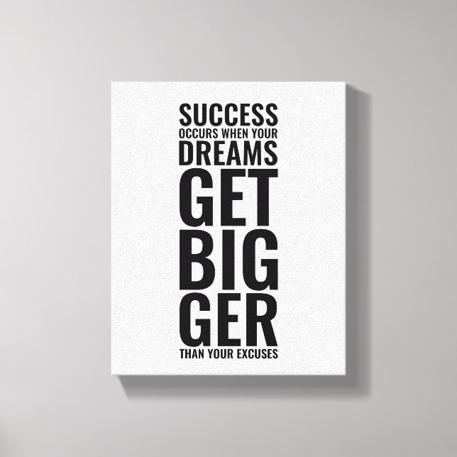 Success Occurs | Motivational Quote Wall Art (Front)