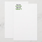 Success... or not (Front/Back)