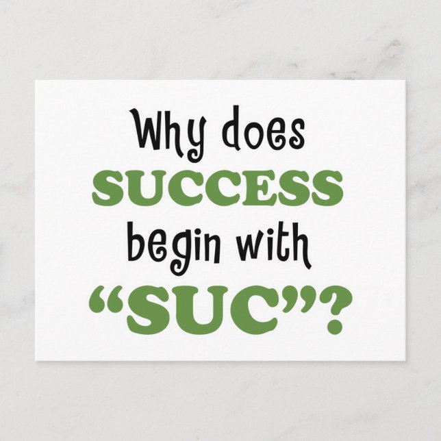 Success... or not postcard (Front)