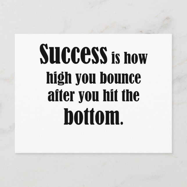 Success Postcard (Front)