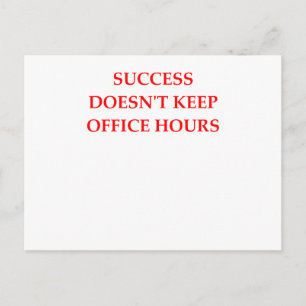 SUCCESS POSTCARD