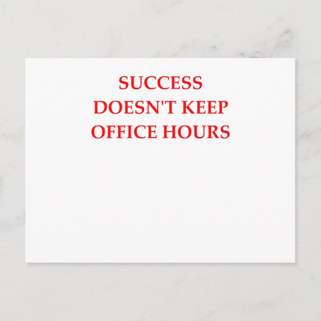SUCCESS POSTCARD (Front)