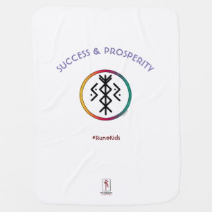 Success & Prosperity Bindrune Baby Blanket
