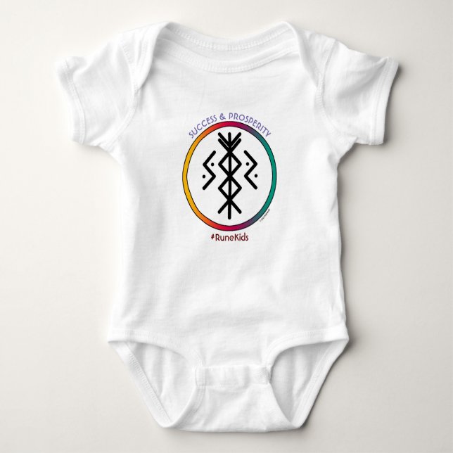Success & Prosperity Bindrune Baby Bodysuit (Front)