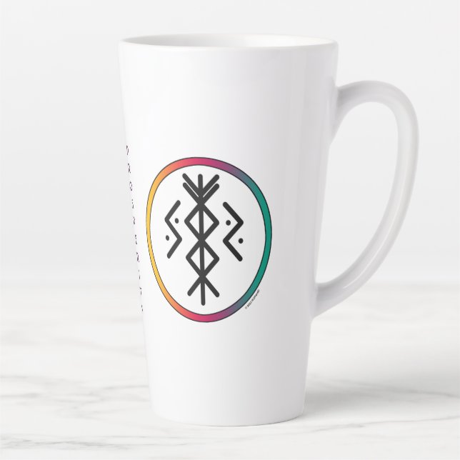 Success & Prosperity Bindrune Latte Mug (Right)