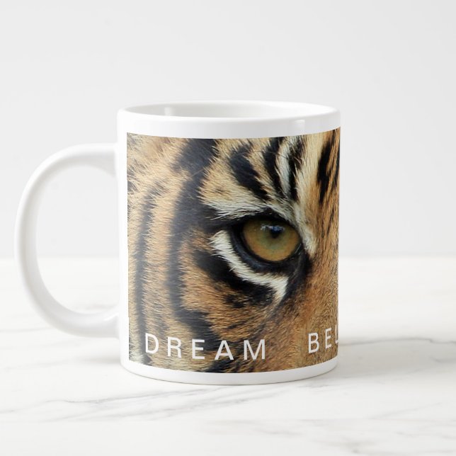 Success Quote Dream Believe Achieve Jumbo Giant Coffee Mug (Left)