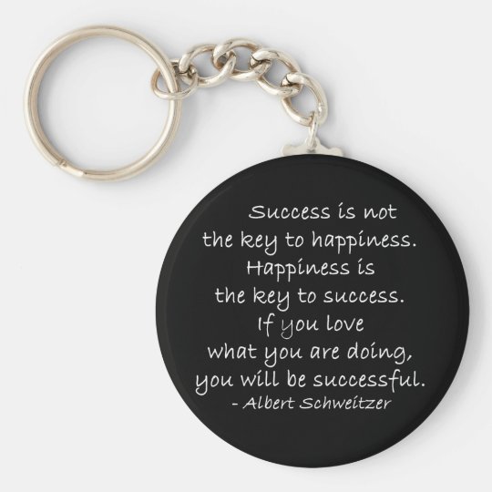 Success Quote Key Chain