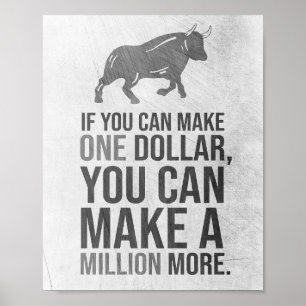 Success Quote You Can Make A Million Poster