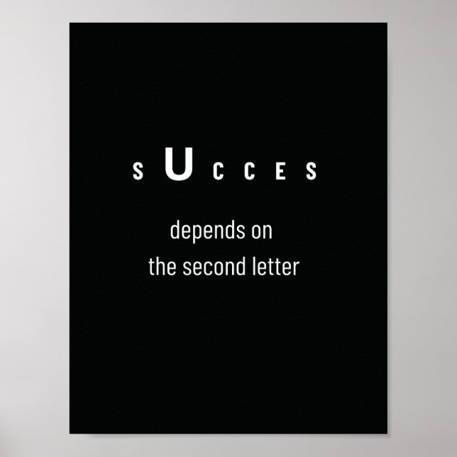 Success quotes Poster  (Front)