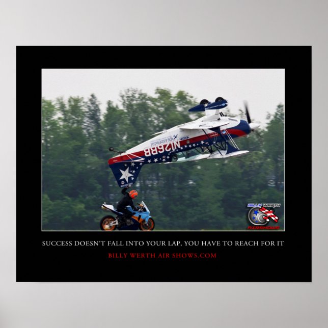 Success...Reach for it. Motivational Poster (Front)