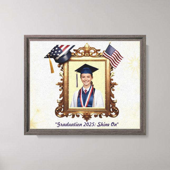 "Success Shines Bright" Canvas Print (Front)
