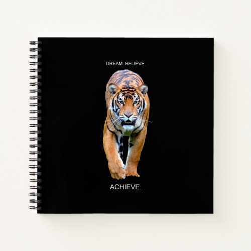 Success Tiger Modern Elegant Self Improvement Notebook