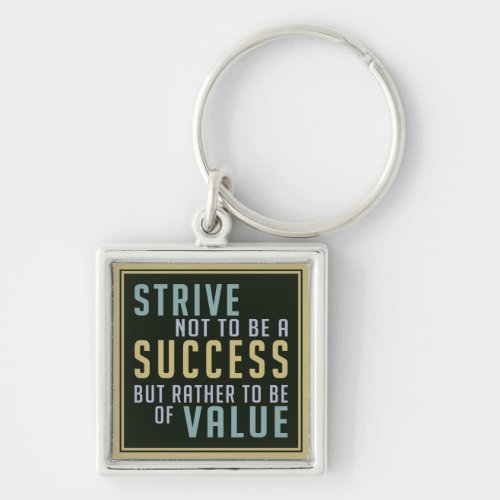 Success  Value Motivational key chain