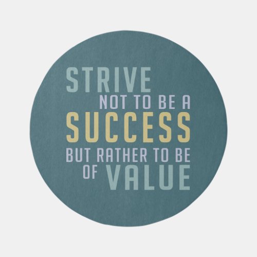 Success  Value Motivational Rug
