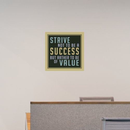 Success  Value motivational Wall Decal