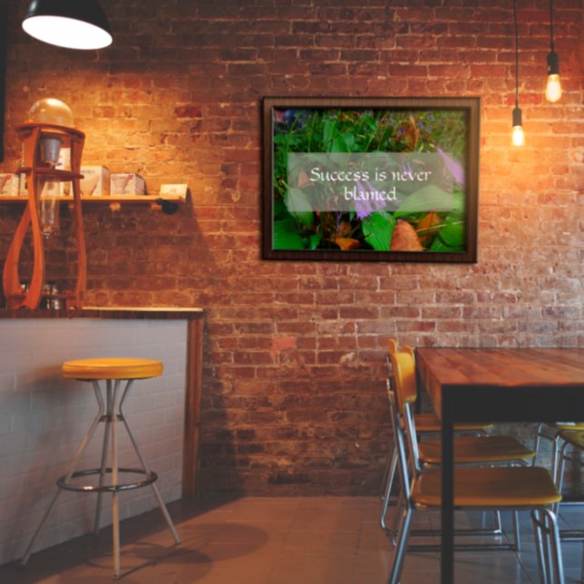 Success  wisdom saying photo poster (Creator Uploaded)