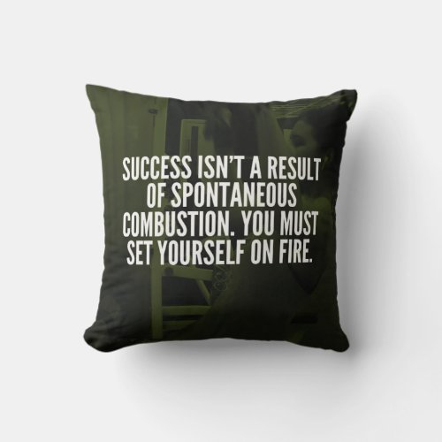 Success _ Workout Inspirational Throw Pillow