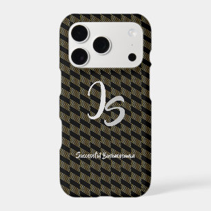 "Successful Businessman" Personal Gold Monogram iPhone 17 Pro Case