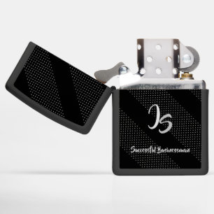 "Successful Businessman" Personal Silver Monogram Zippo Lighter