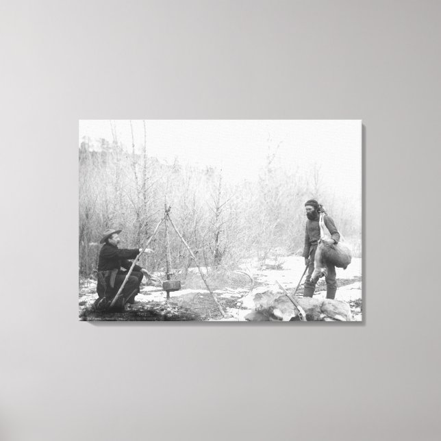 Successful Dear Hunt Near Deadwood Photograph Canvas Print (Front)